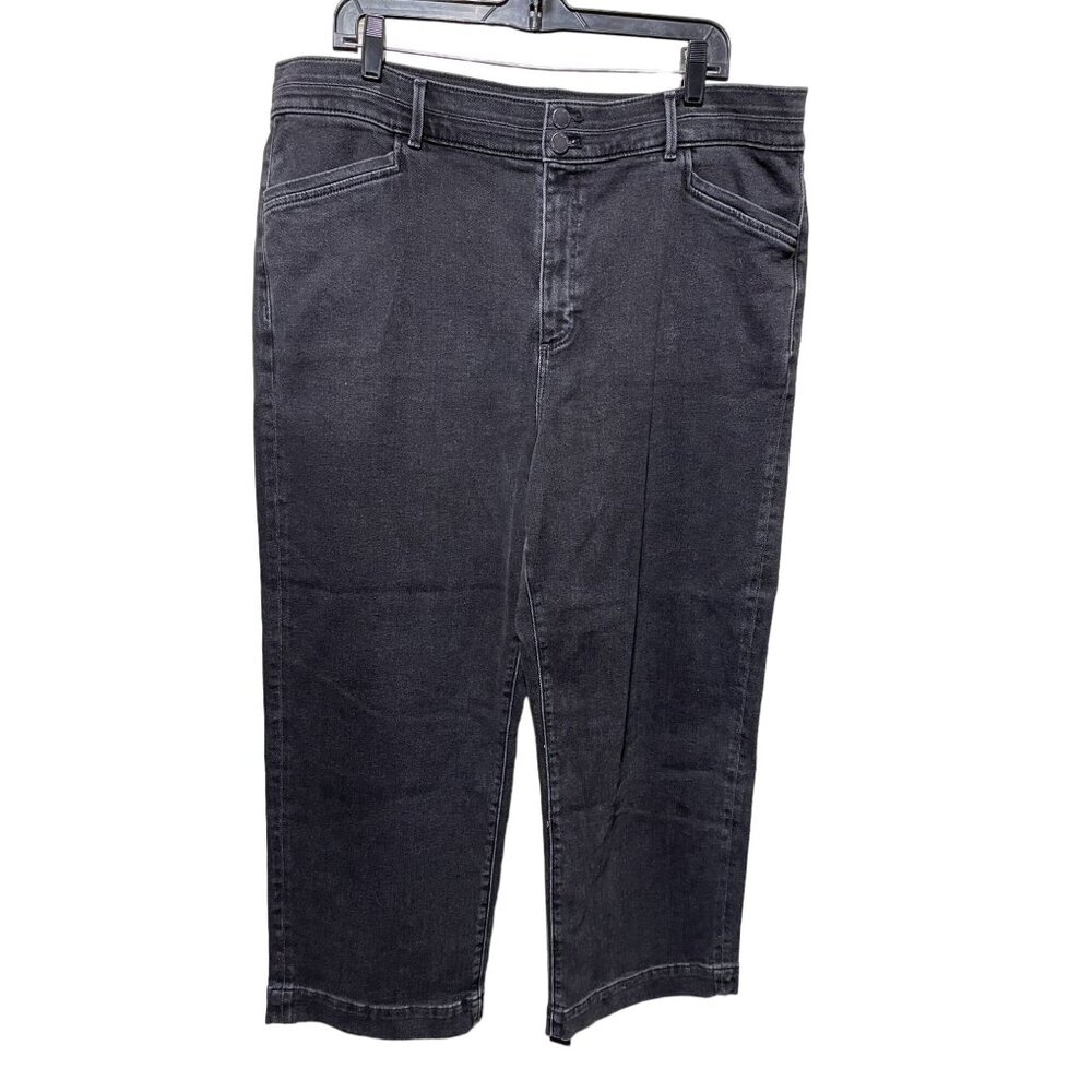 Ann Taylor Black Ankle Cropped Jeans